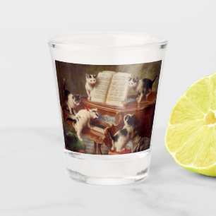 Kittens and Piano Shot Glass