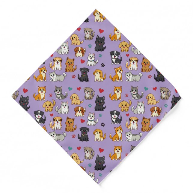 Kittens and Puppies bandana (Front)