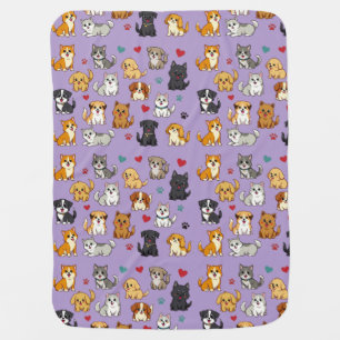 Kittens and Puppies Blanket