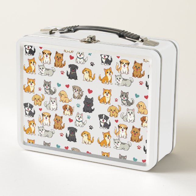Kittens and Puppies Lunch box (Front)