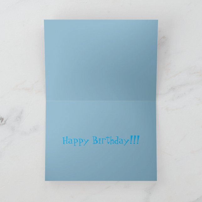 Kittens and puppy run ice cream truck birthday  thank you card (Inside)
