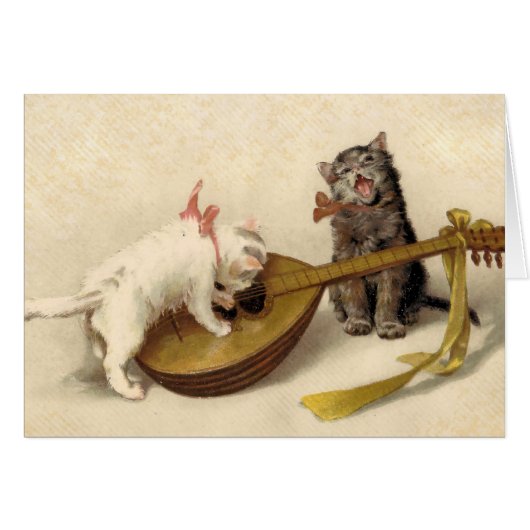 Kittens and the Mandolin Cards (Front Horizontal)