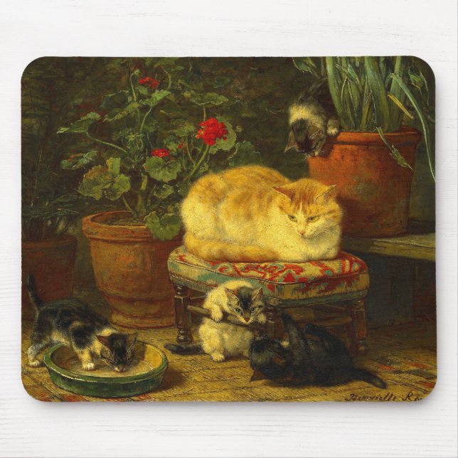 Kittens at Play Mouse Pad (Front)