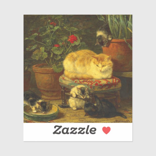 Kittens at Play Sticker (Sheet)