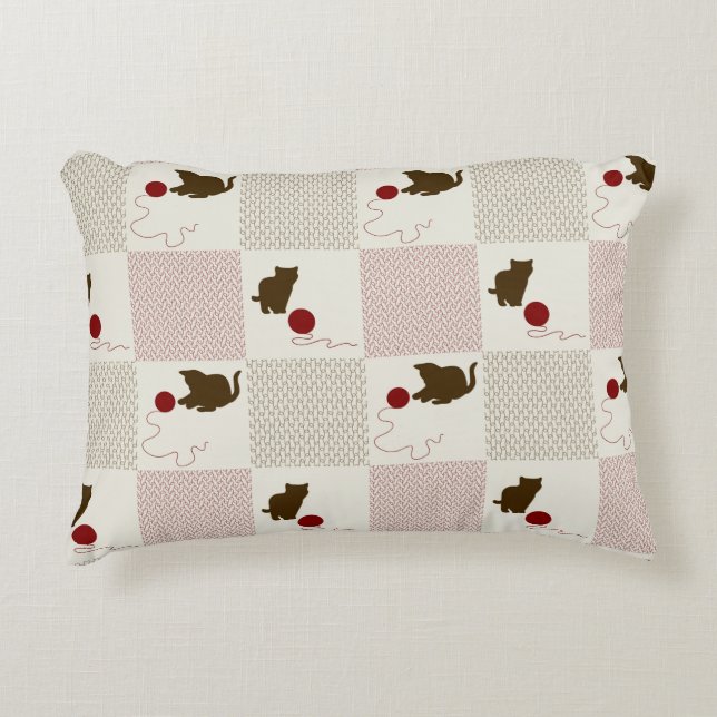 Kittens Backgrounds Decorative Pillow (Front)