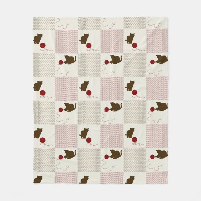 Kittens Backgrounds Fleece Blanket (Front)