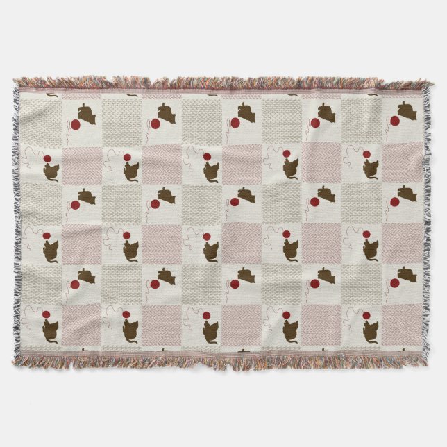 Kittens Backgrounds Throw Blanket (Front)