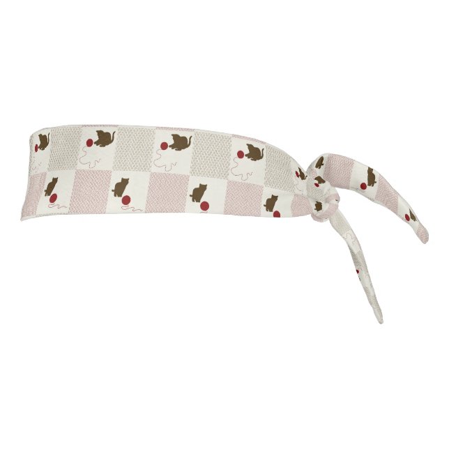 Kittens Backgrounds Tie Headband (Rotate 90)