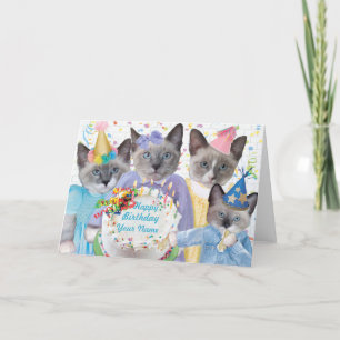 Kittens Birthday Party Card
