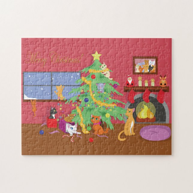 Kittens' First Christmas Jigsaw Puzzle (Horizontal)