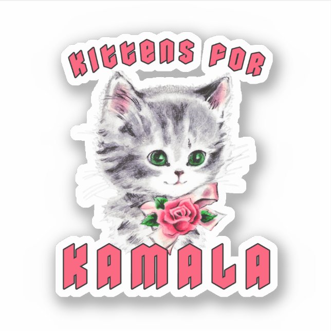 Kittens for Kamala Sticker (Front)