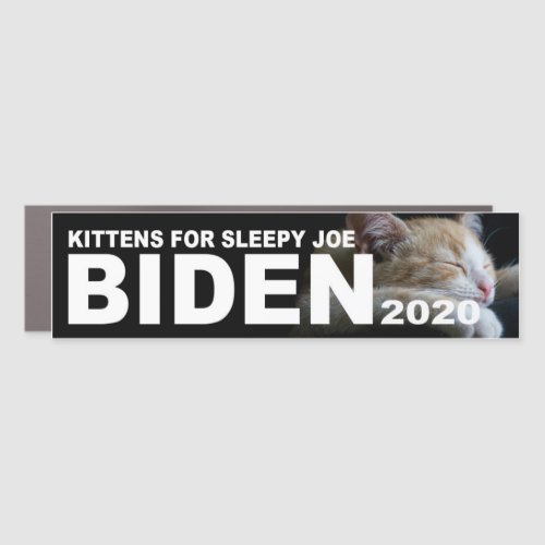 Kittens for Sleepy Joe Biden 2020 Car Magnet