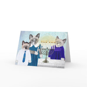 Kittens' Hanukkah Greeting Card