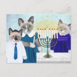 Kittens' Hanukkah Postcard<br><div class="desc">It's Hanukkah,  and our kittens are lighting the menorah and celebrating the festival of lights on this whimsical postcard.</div>