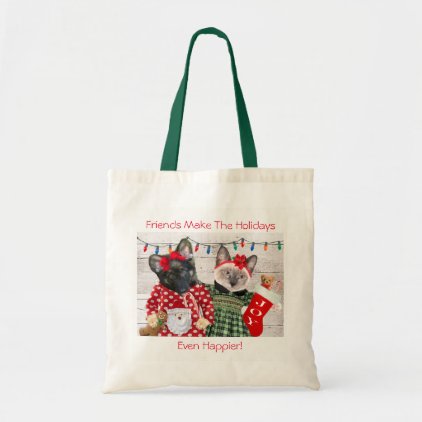 Kitten&#39;s Holiday Party Tote