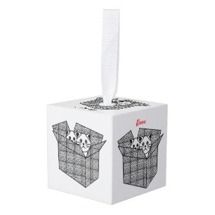 Kittens in a Box Thunder_Cove Cube Ornament