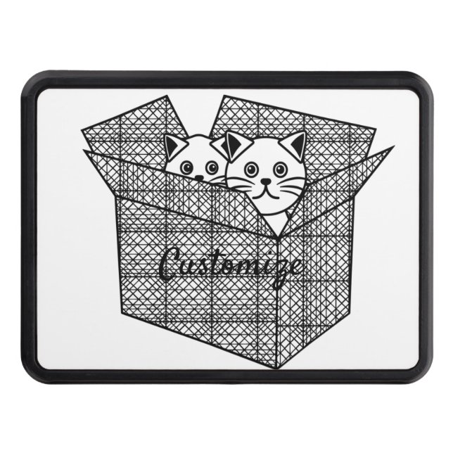 Kittens in a Box Thunder_Cove Hitch Cover (Front)