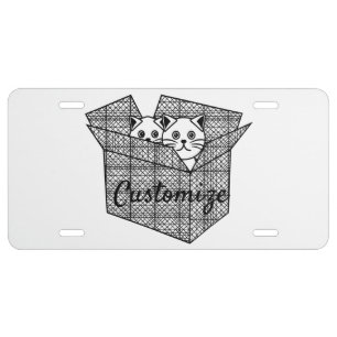 Kittens in a Box Thunder_Cove License Plate