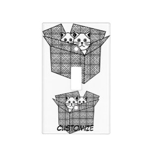 Kittens in a Box Thunder_Cove Light Switch Cover