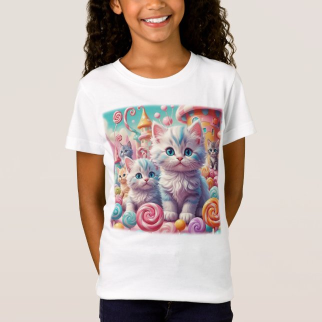 Kittens in Candy Land T-Shirt (Front)