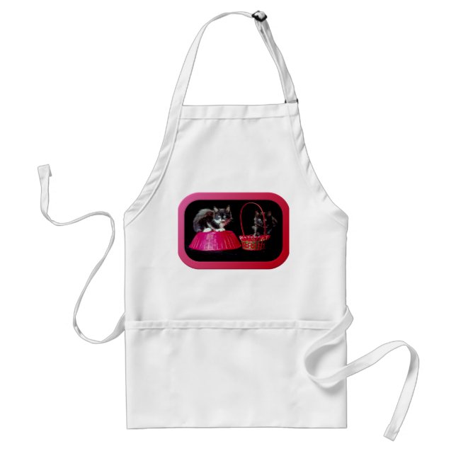 Kittens in Easter Baskets Adult Apron (Front)