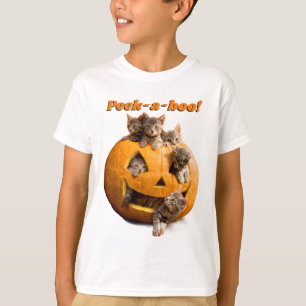 Kittens in Jack-o-Lantern T-Shirt