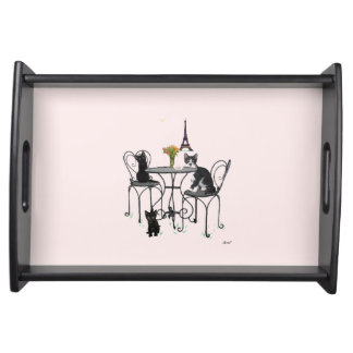 Kittens in Paris Small Serving Tray