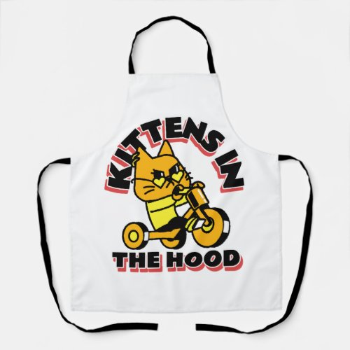 Kittens in the hood Classic T_Shirt Apron