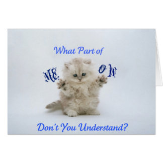 Kittens Meow Attitude Cards