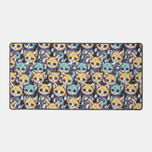 Kittens  pattern desk mat