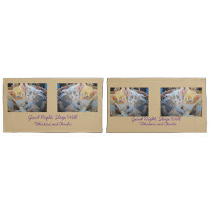 Kittens Photo Quote Pillow Case