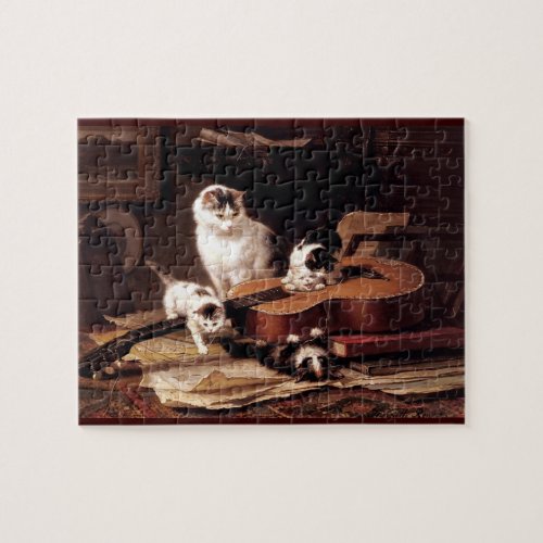 Kittens playing guitar jigsaw puzzle