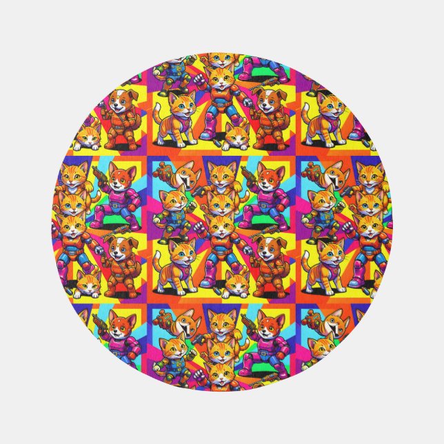 Kittens - Puppies  Rug (Front)
