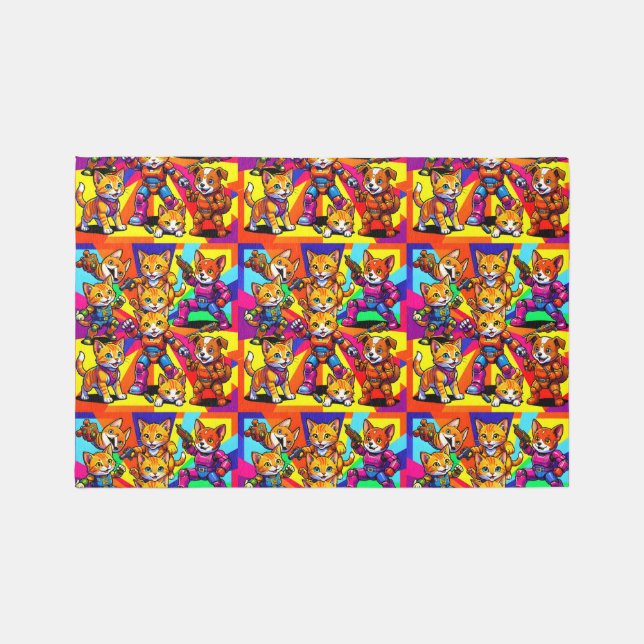 Kittens - Puppies  Rug (Front)