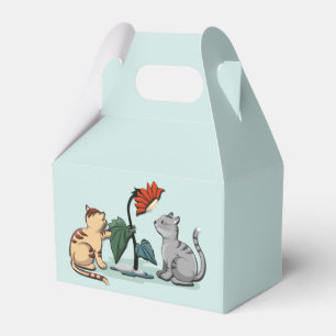 Kittens Summer Delight Flower Game Favor Boxes