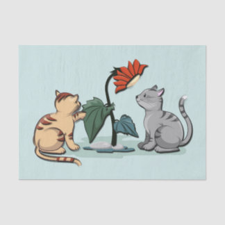 Kittens Summer Delight Flower Game Tissue Paper