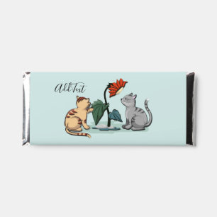 Kittens Summer Delight Seafoam Green Hershey Bar Favors