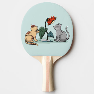 Kittens Summer Delight Seafoam Green Ping Pong Paddle