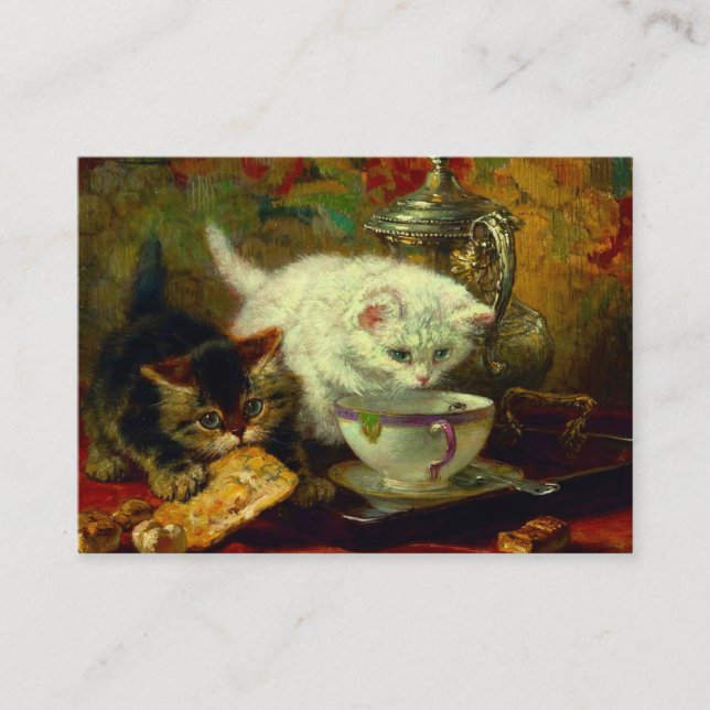 Kittens Tea Party Enclosure Card (Front)