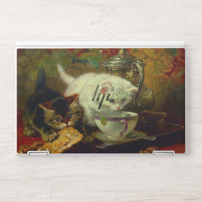 Kittens Tea Party HP Laptop Skin (Front)