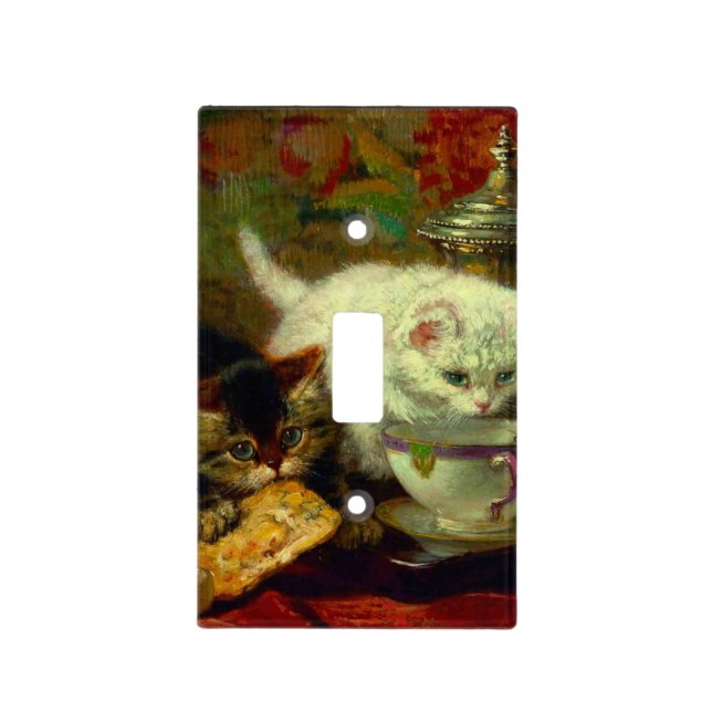 Kittens Tea Party Light Switch Cover (Front)