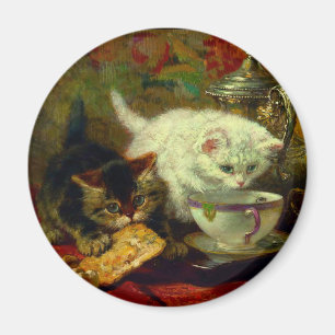 Kittens Tea Party Magnet