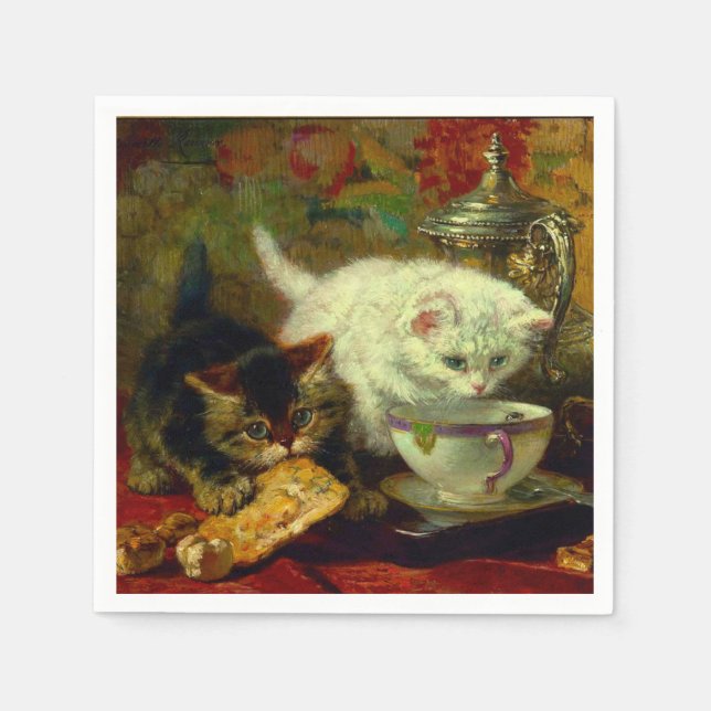 Kittens Tea Party Napkins (Front)