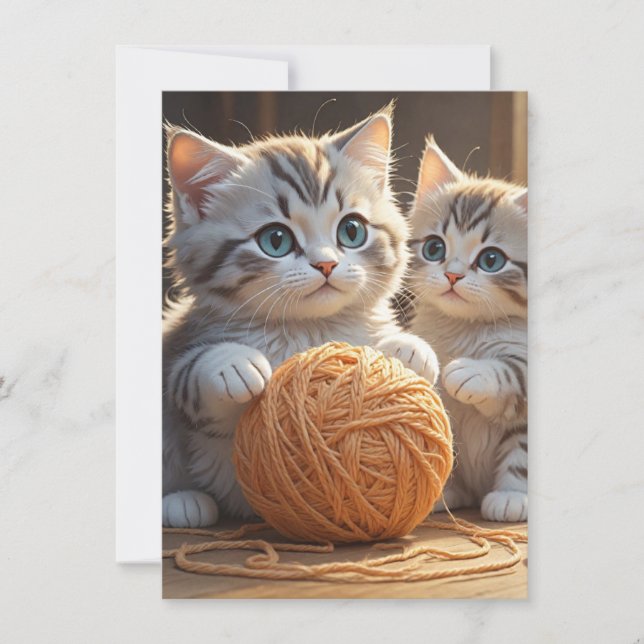 Kittens Thank You Card (Front)