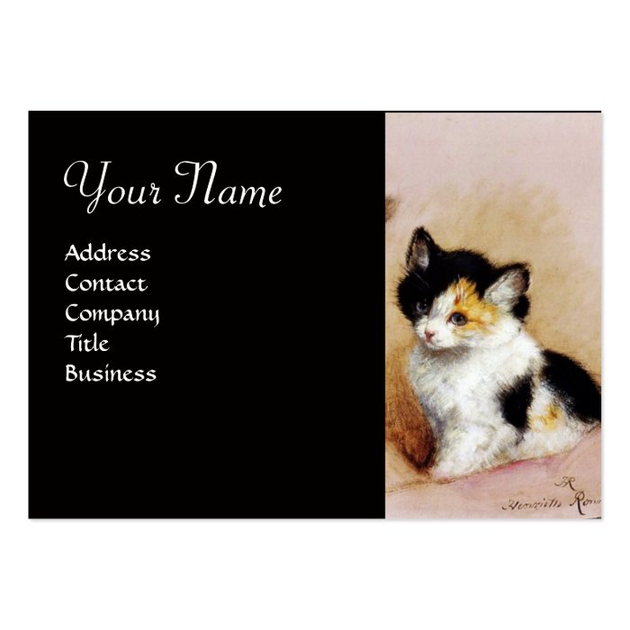 KITTENS Waking up Business Card Template