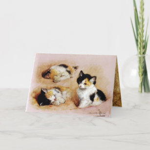 KITTENS Waking up Card