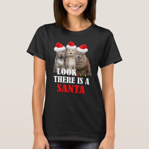 Kittens With Santa Hats Tee Funny Christmas Cat Me