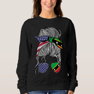 Kittian Nevisian American Patriot Grown Women Girl Sweatshirt