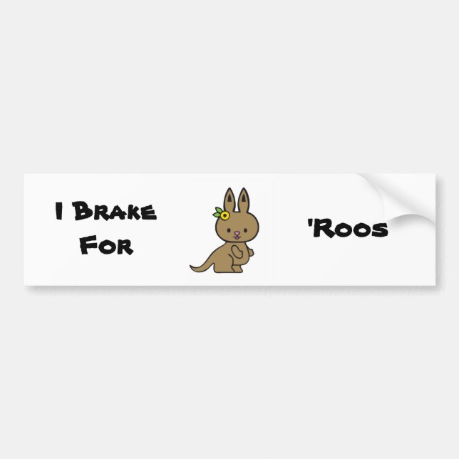 Kittie Kangaroo Bumper Sticker (Front)