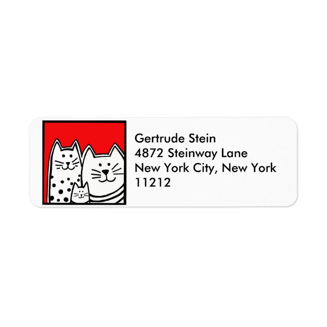Kitties Address Label (Front)